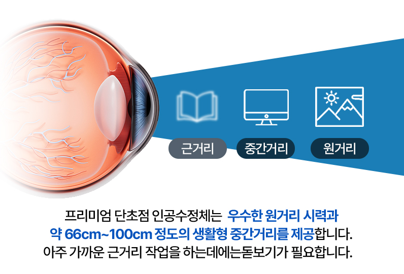 프리미엄 단초점 설명 이미지